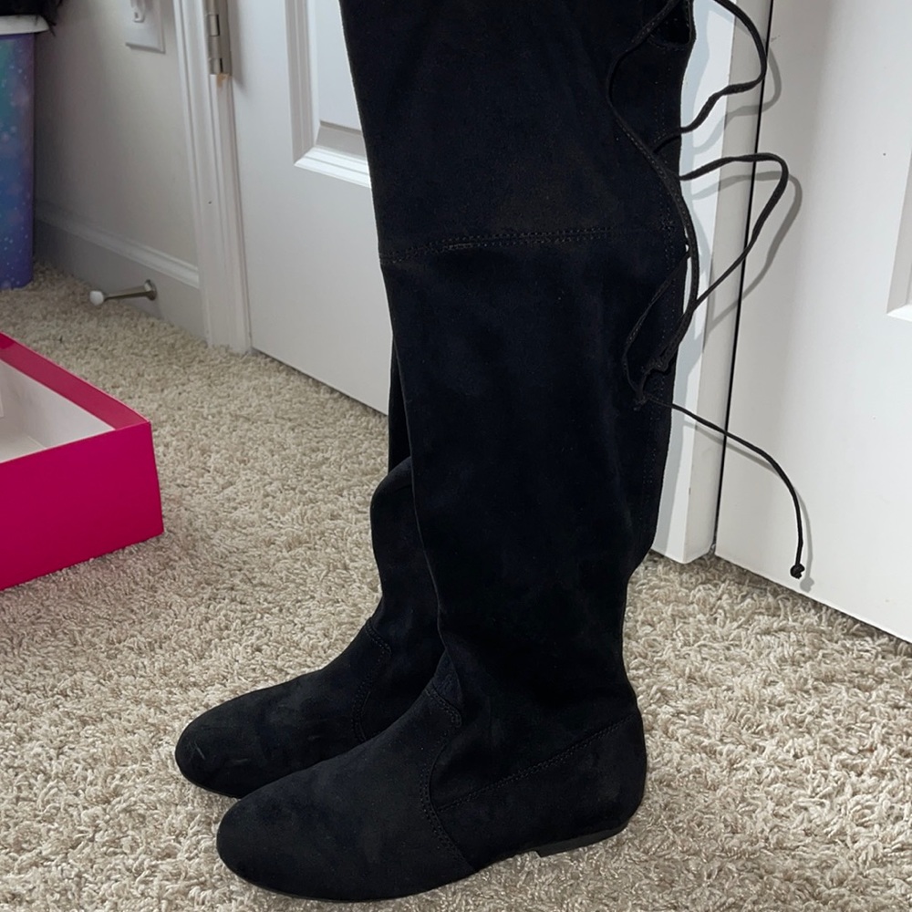 Kids knee boots